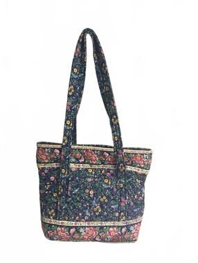 Vera Bradley Bluebird Floral Quilted Tote Bag Preppy Cottagecore